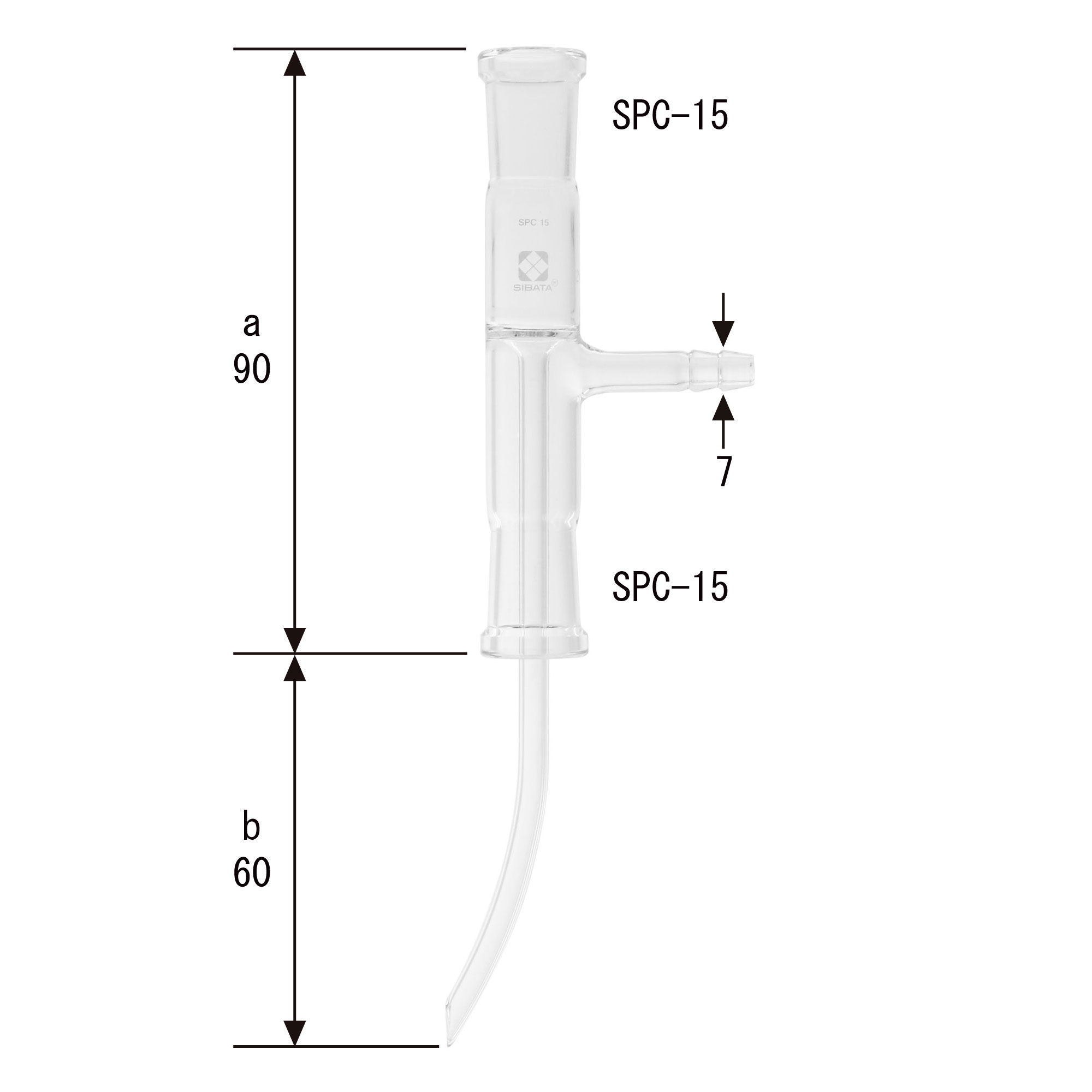 SPC導入管 直管 吸引口付 SPC-15-15 セミミクロ用