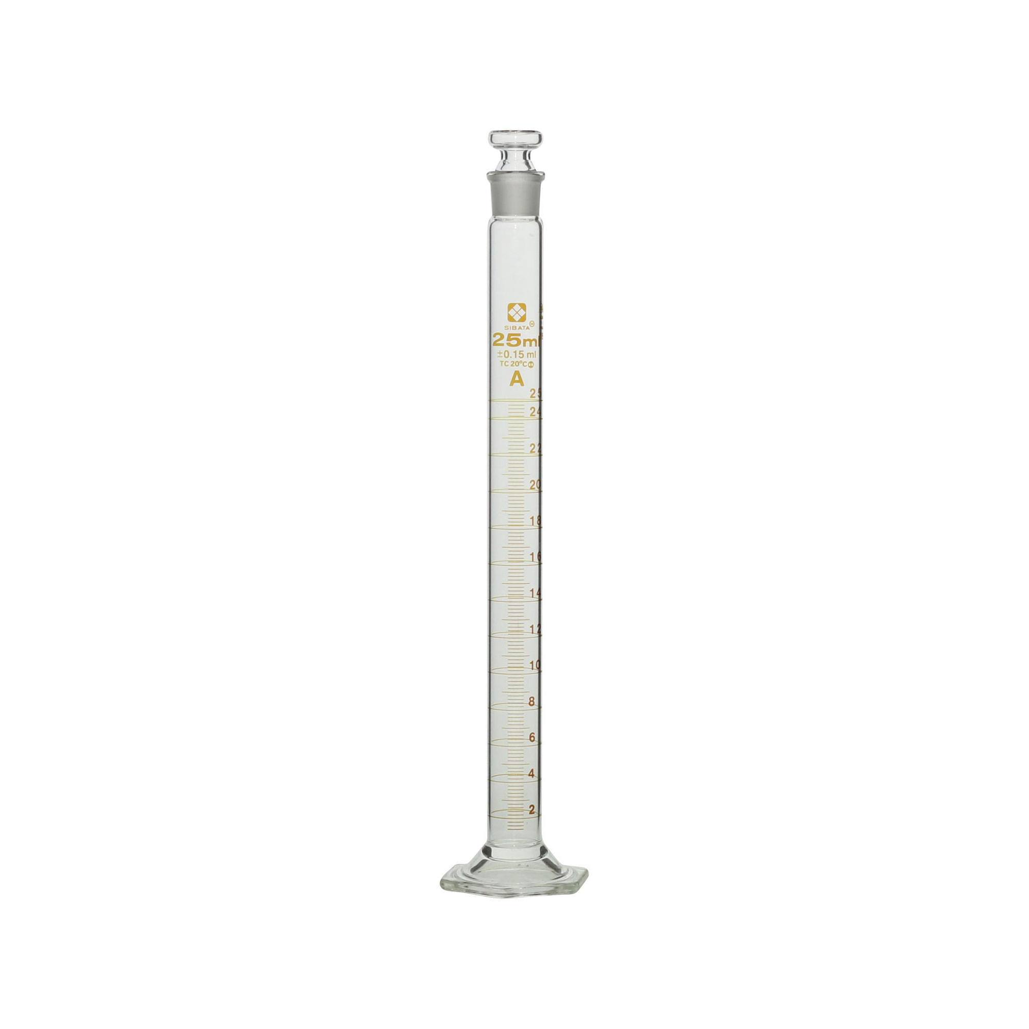有栓メスシリンダー スーパーグレード 25mL